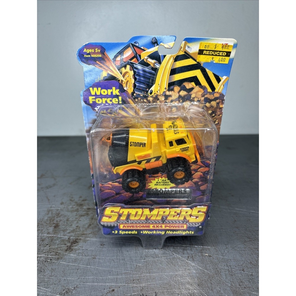 Peachtree Toys 4x4 Stompers Cement Mixer Truck Stomper NEW SEALED‎ Vintage